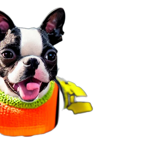 animal, hat, staff, creature, 3d render, photorealistic, neon, closeup transparent PNG cut-out