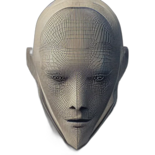 mask, robot, face, creature transparent PNG cut-out