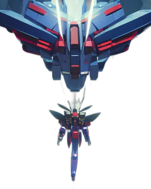 weapon, robot, sword, concept art, anime, 3d render, pixel art, blue transparent PNG cut-out