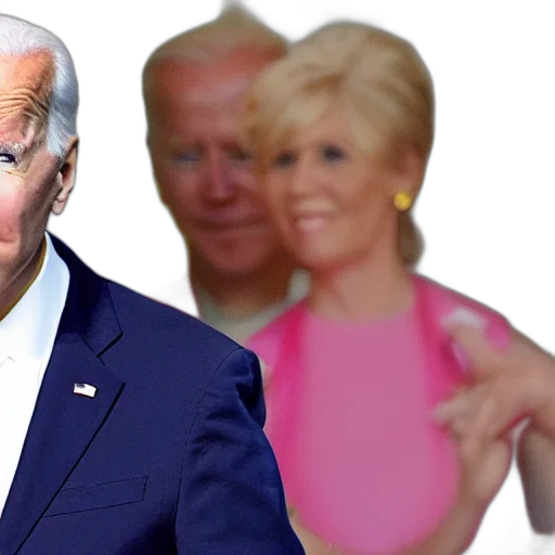 vaporwave, joe, biden, except transparent PNG cut-out