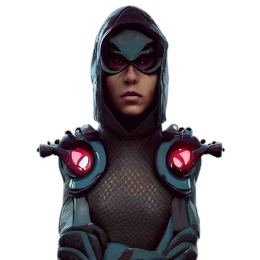 mask, robot, jacket, face transparent PNG cut-out