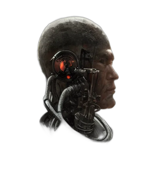 robot, face, mask, creature, cyberpunk, concept art, 3d render, pixel art transparent PNG cut-out