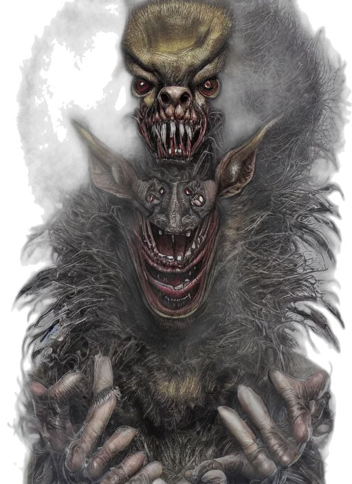 creature, mask, animal, face, concept art, fantasy art, photorealistic, comic book art transparent PNG cut-out