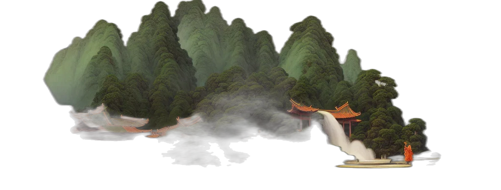 dragon, tree, concept art, 3d render transparent PNG cut-out