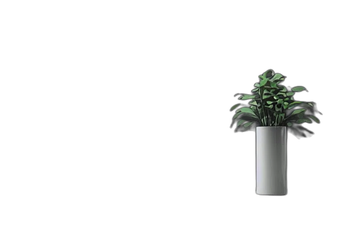 furniture, tree, robot, flower transparent PNG cut-out