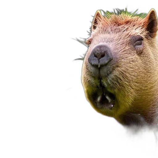 animal, face, creature, hair transparent PNG cut-out