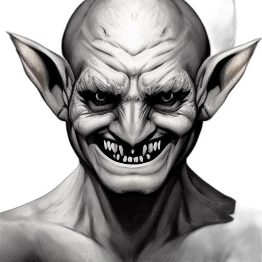 face, mask, creature, staff transparent PNG cut-out