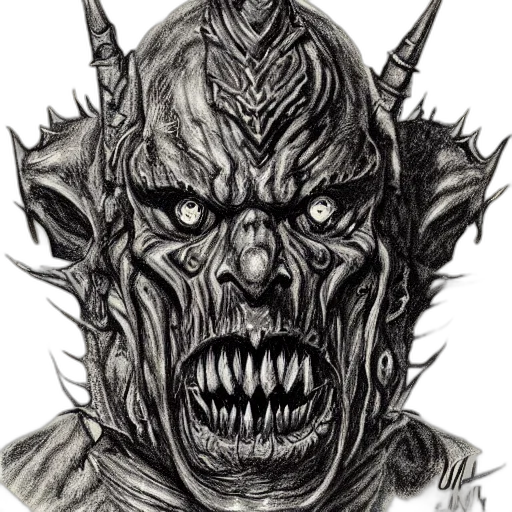mask, face, creature, staff, pencil sketch, fantasy art, photorealistic, concept art transparent PNG cut-out
