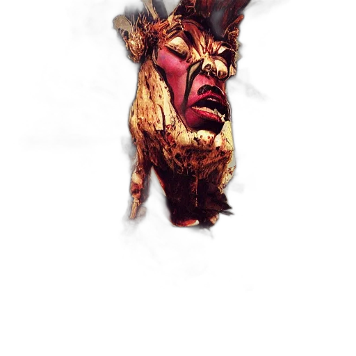 face, mask, creature, animal transparent PNG cut-out