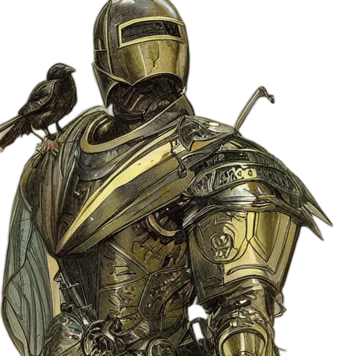 sword, robot, fantasy art, concept art transparent PNG cut-out