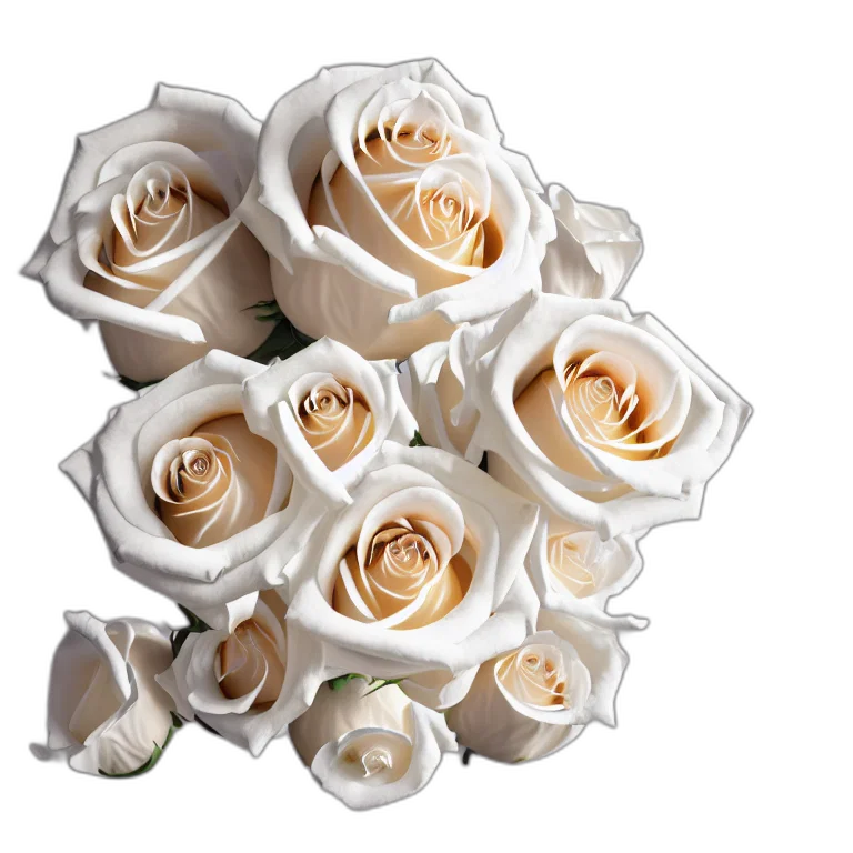 flower, crown, jewelry, 3d render, photorealistic, monochrome, wonderful, symmetrical transparent PNG cut-out