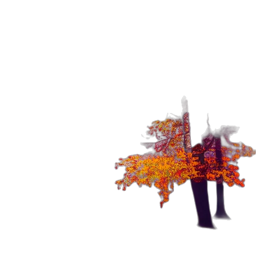 tree, crown, robot, umbrella, 3d render, pixel art, concept art, photorealistic transparent PNG cut-out