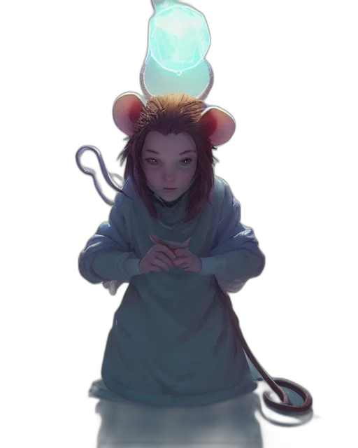 staff, creature, hat, mask, concept art, fantasy art, cyberpunk, anime transparent PNG cut-out