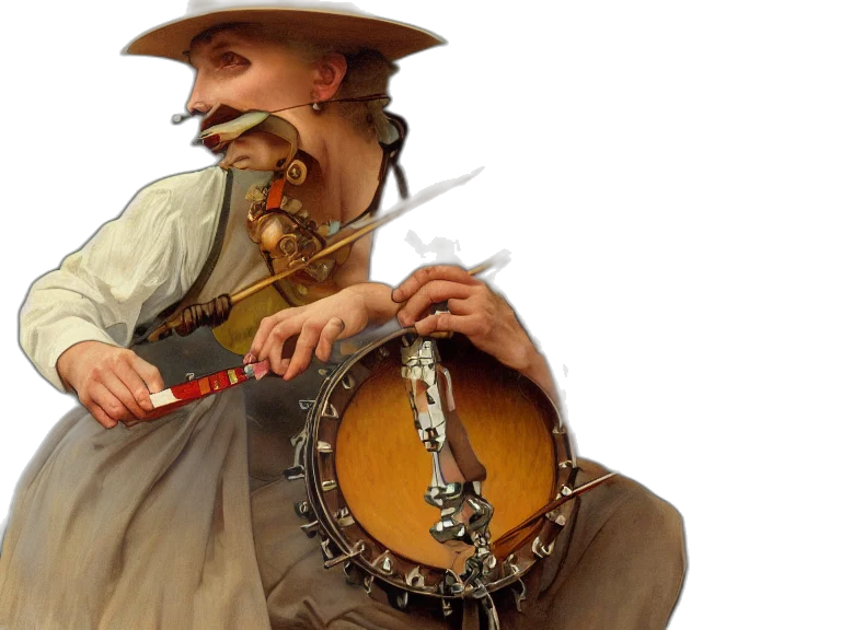 concept art, fantasy art, photorealistic, oil painting transparent PNG cut-out