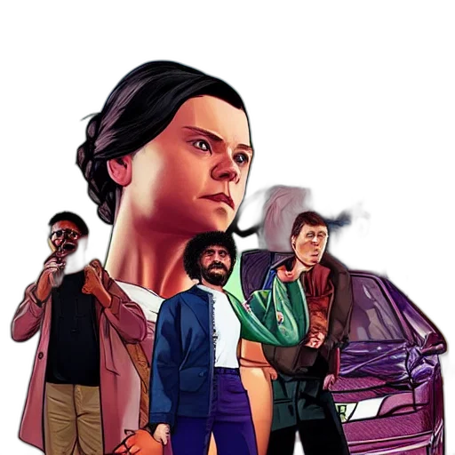 concept art, comic book art, cartoon, pixel art transparent PNG cut-out
