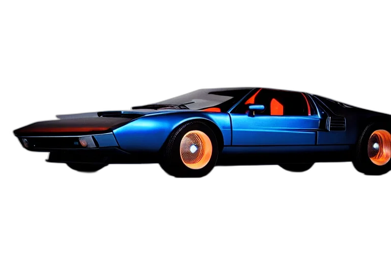 car, concept art, 3d render, pixel art transparent PNG cut-out