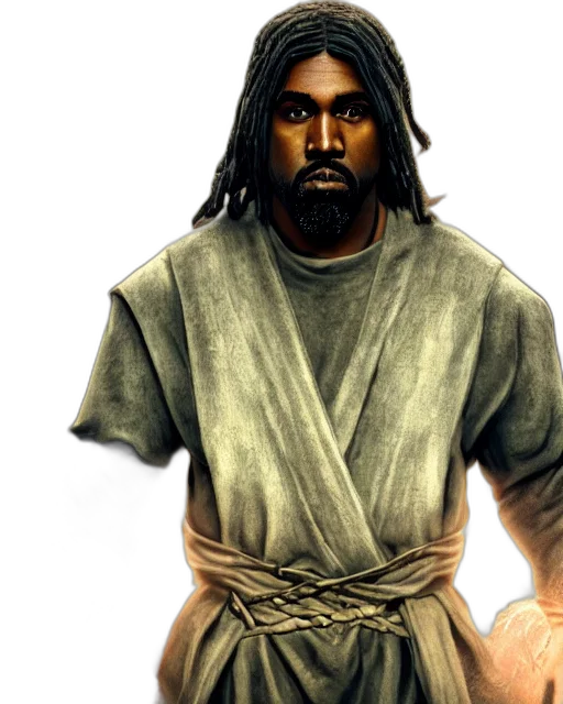 staff, concept art, fantasy art, photorealistic, comic book art, photo, portrait, kanye transparent PNG cut-out