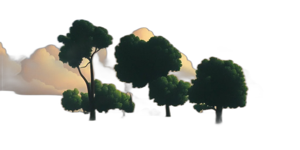 tree, umbrella, crown, concept art transparent PNG cut-out