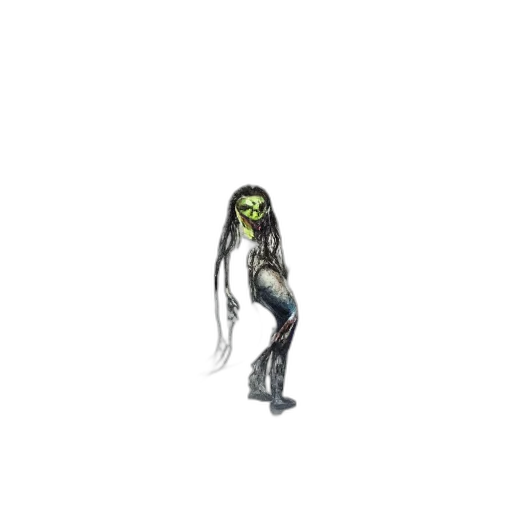 creature, mask, staff, hair transparent PNG cut-out