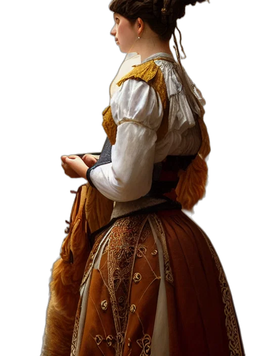 dress, staff, face, jacket, concept art, fantasy art, photorealistic, 3d render transparent PNG cut-out