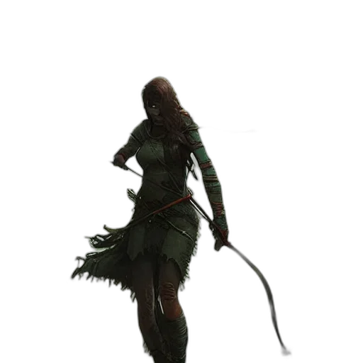 creature, dragon, staff, sword transparent PNG cut-out