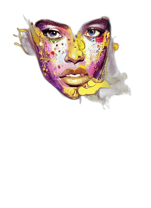 mask, face, crown, jewelry, watercolor, photorealistic, fantasy art, concept art transparent PNG cut-out