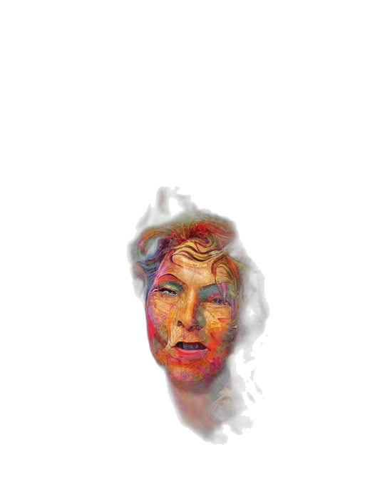 face, mask, creature, hair transparent PNG cut-out