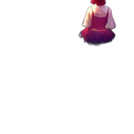 dress, face, crown, creature transparent PNG cut-out