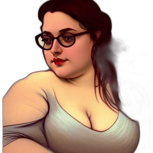 dress, face, cartoon, photorealistic, concept art, fantasy art, portrait, curvy transparent PNG cut-out