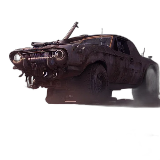 car, weapon, robot, creature, concept art, 3d render, photorealistic, fantasy art transparent PNG cut-out