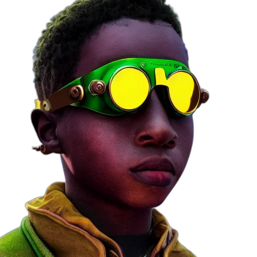 face, mask, weapon, staff, concept art, 3d render, photorealistic, cyberpunk transparent PNG cut-out