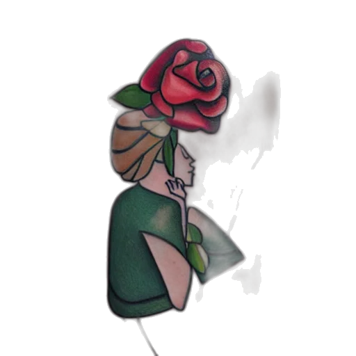 flower, dress, hat, crown, concept art, pixel art, watercolor, 3d render transparent PNG cut-out