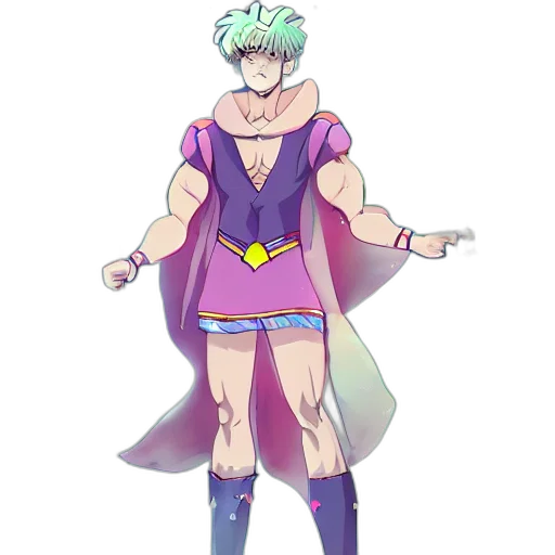 dress, staff, concept art, anime, pixel art, fantasy art, pastel, green transparent PNG cut-out