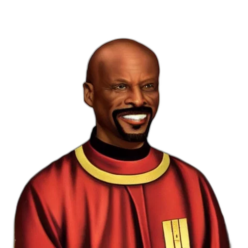 staff, face, concept art, photorealistic, cartoon, fantasy art, commander, sisko transparent PNG cut-out