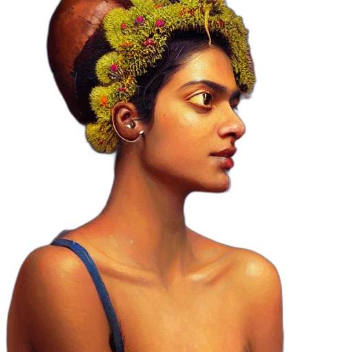 crown, hat, face, hair transparent PNG cut-out