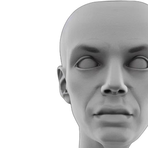 face, mask, robot, 3d render, photorealistic, concept art, human, micro transparent PNG cut-out