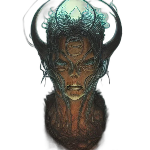 mask, face, creature, dragon transparent PNG cut-out