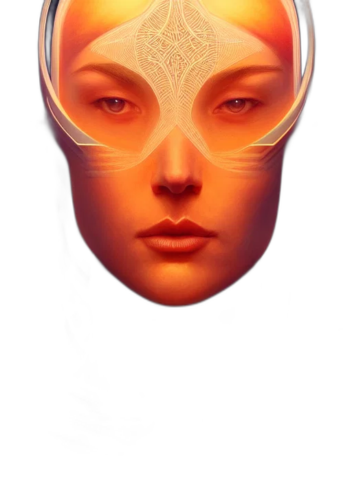 mask, face, crown, robot, concept art, 3d render, fantasy art, photorealistic transparent PNG cut-out