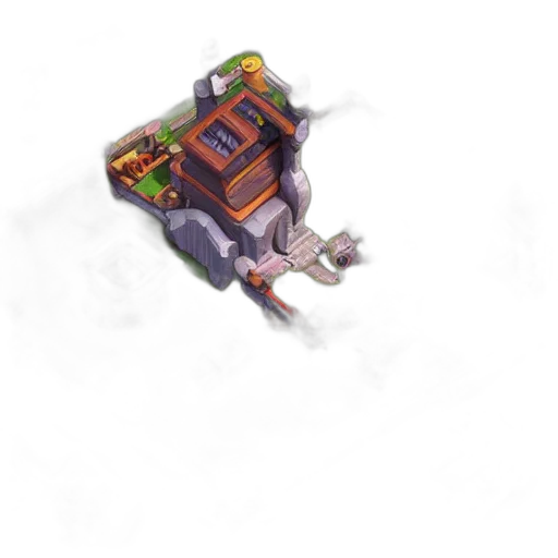 robot, car, furniture, weapon, pixel art, concept art, cyberpunk, 3d render transparent PNG cut-out