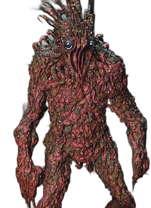 creature, mask, staff, face transparent PNG cut-out