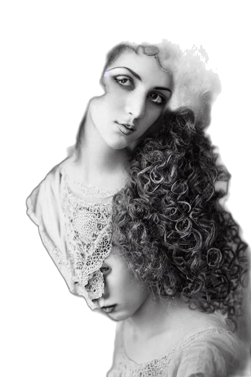 hair, crown, jewelry, face transparent PNG cut-out