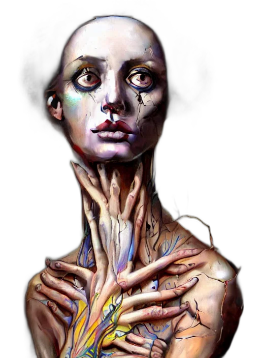face, mask, creature, robot transparent PNG cut-out