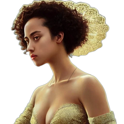 crown, dress, jewelry, face transparent PNG cut-out
