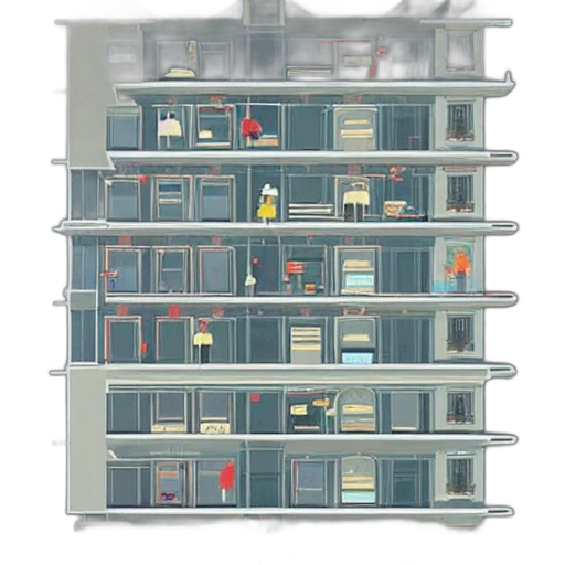 building, furniture, robot, car transparent PNG cut-out