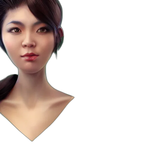 face, mask, photorealistic, 3d render transparent PNG cut-out