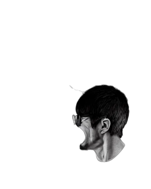 face, mask, robot, creature, photorealistic, pencil sketch, concept art, cartoon transparent PNG cut-out