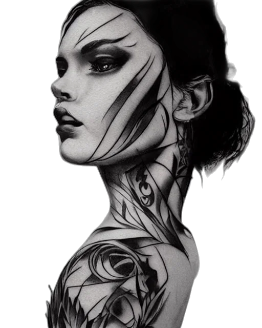 face, jewelry, fantasy art, photorealistic transparent PNG cut-out