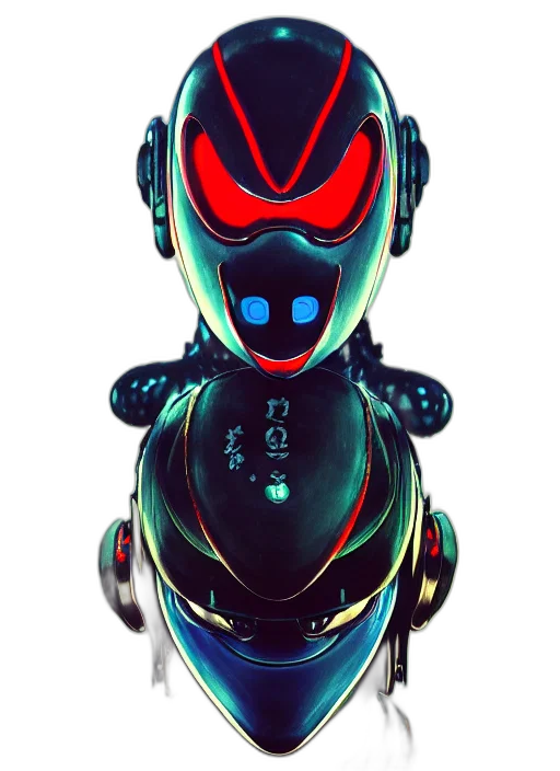 robot, creature, car, mask, 3d render, concept art, cyberpunk, cartoon transparent PNG cut-out