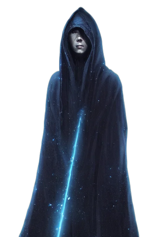 staff, dress, jacket, creature, concept art, fantasy art, cyberpunk, pixel art transparent PNG cut-out