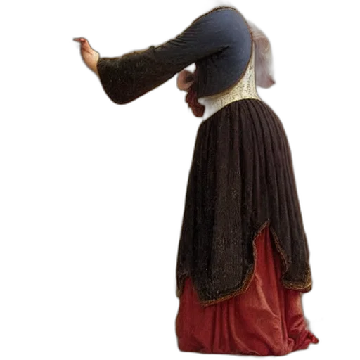 hat, mask, staff, dress transparent PNG cut-out